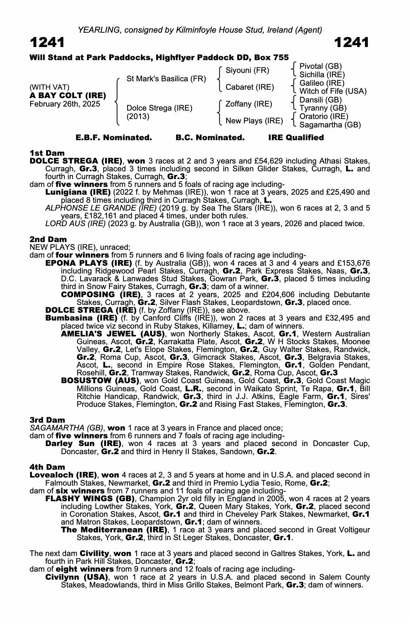 Katalogside for lot 1241