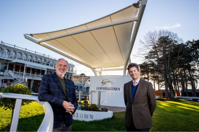 Tim Husbands and Simon Kerins at Leopardstown 