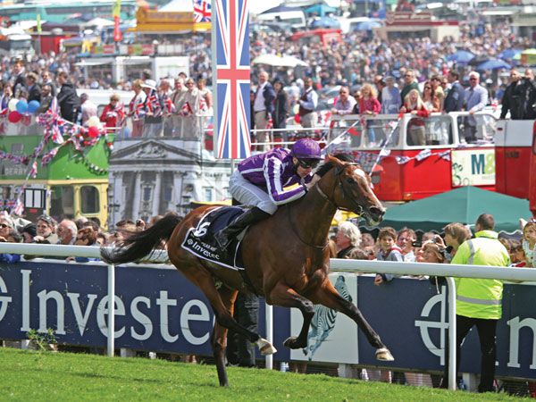 St Nicholas Abbey winning the G1 Coronation Cup on Derby Day 