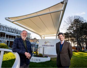 Tim Husbands and Simon Kerins at Leopardstown